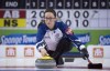 Nova Scotia skip Jill Brothers makes a shot during the 14th draw against Alberta at the Scotties Tournament of Hearts in Grande Prairie, Alta., Thursday, Feb. 25, 2016. Brothers will represent host Nova Scotia at the Scotties Tournament of Hearts after a 6-5 victory over Mary-Anne Arsenault in Sunday's provincial final at the Dartmouth Curling Club. THE CANADIAN PRESS/Jonathan Hayward