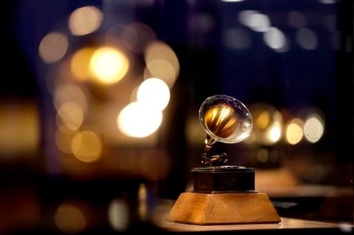 A Grammy award is displayed at the Grammy Museum Experience at Prudential Center, in Newark, N.J., Oct. 10, 2017. THE CANADIAN PRESS/AP-Julio Cortez