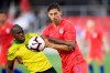 Jamaica forward Dever Orgill (6) battles for the ball against U.S. defender Omar Gonzalez (3) during the second half of an international friendly soccer match Wednesday, June 5, 2019, in Washington. Reinforcements are on the way for Toronto FC as it starts a crucial run, with 10 of the next 11 games against Eastern Conference opposition. THE CANADIAN PRESS/AP, Nick Wass