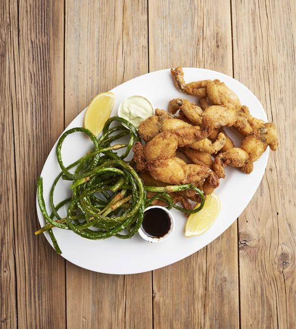 Crispy frog legs from the cookbook