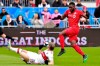 Chicago Fire midfielder Bastian Schweinsteiger (31) slides in front of Toronto FC forward Jozy Altidore (17) during first half MLS soccer action in Toronto, Saturday, April 6, 2019. Some 7 1/2 weeks into the season and Toronto FC is hitting the road for just the third time. THE CANADIAN PRESS/Frank Gunn