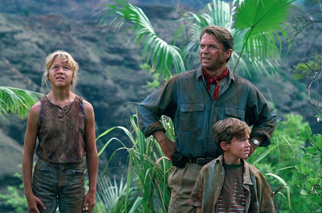 Ariana Richards (left to right) Sam Neil and Joseph Mazzello are shown in a scene from the 1993 film Jurassic Park. Ariana Richards still enjoys returning to the