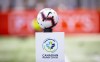 The game ball sits on a pedestal ahead of the inaugural soccer match of the Canadian Premier League between Forge FC of Hamilton and York 9 in Hamilton, Ont. Saturday, April 27, 2019. Canada's version of England's FA Cup heats up in the third round starting Tuesday. THE CANADIAN PRESS/Aaron Lynett