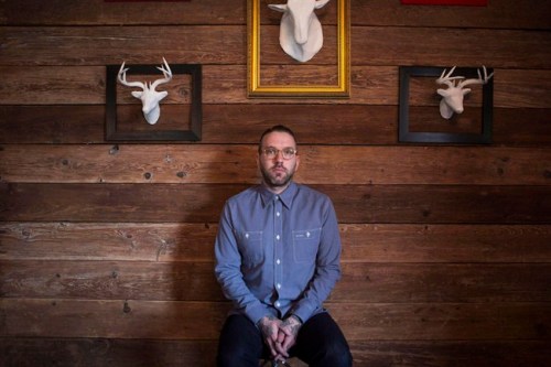 Dallas Green poses for a photo in Toronto, May 8, 2013. Green has been thinking about how Gord Downie shaped him as a musician.The City and Colour singer-songwriter learned with the rest of us on May 24 that the Tragically Hip frontman is battling terminal brain cancer.THE CANADIAN PRESS/Chris Young