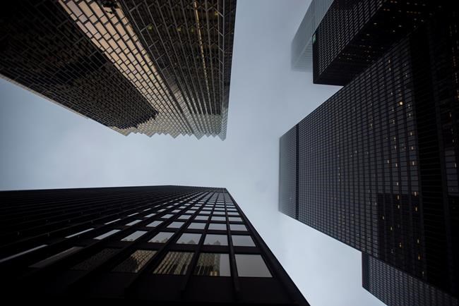 Office towers are photographed in Toronto's financial district on Wednesday, June 27, 2018. The office vacancy rate in downtown Toronto has hit a record-low amid strong demand for work space by the burgeoning tech sector, according to a report by CBRE Group. THE CANADIAN PRESS/ Tijana Martin