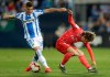 Real Madrid's Luka Modric, right, duels for the ball against Leganes' Ruben Perez during a Spanish La Liga soccer match in Leganes, on the outskirts of Madrid, Spain, Monday, April 15, 2019. Looking to further its brand overseas, La Liga has chosen Toronto as site of the Spanish league's first soccer academy in North America.THE CANADIAN PRESS/AP/Bernat Armangue
