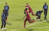 Toronto FC's Jozy Altidore (17) gestures after scoring during second half MLS soccer action against the Montreal Impact in Montreal, Saturday, July 13, 2019. The Montreal Impact are hoping their new winger Lassi Lappalainen can help bolster the struggling offence and snap Montreal???s four-game losing skid in MLS. Montreal hosts Philadelphia on Saturday. THE CANADIAN PRESS/Graham Hughes