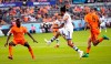 Montreal Impact's Maximiliano Urruti, center, passes the ball between Houston Dynamo's Maynor Figueroa (15) and Aljaz Struna (6) during the second half of an MLS soccer match on March 9, 2019, in Houston. Impact coach Remi Garde insists Montreal can contain Orlando City's many offensive threats, including newly added Portuguese star Nani. Montreal (1-1-0) visits Orlando (0-0-2) on Saturday afternoon in the third Major League Soccer game of the season for both clubs. Orlando City is brimming with attack-minded players like Sacha Kljestan, Tesho Akindele, Dom Dwyer and now Nani, who signed a three-year deal with the club last month. THE CANADIAN PRESS/AP/David J. Phillip