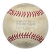 The baseball that outfielder Jose Bautista hit in the seventh inning of the Toronto Blue Jays wild win over the Texas Rangers in the 2015 American League Division Series, is shown in a handout photo. The clock is ticking on the auction of Jose Bautista's bat-flip ball and its consignor is anxious to see where it winds up. THE CANADIAN PRESS/HO-Lelands.com MANDATORY CREDIT
