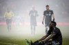 Toronto FC forward Jozy Altidore (17) recovers on the ground after being tackled during second half MLS soccer action against the Minnesota United in Toronto on Friday, April 19, 2019. Toronto FC president Bill Manning is downplaying a post-game outburst by Altidore, saying his star striker didn't have all the information concerning the absence of a valued trainer. THE CANADIAN PRESS/Christopher Katsarov