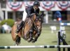 Canada's Nicole Walker rides Falco van Spieveld, during the Grand Prix event of the National at Spruce Meadows in Calgary, Saturday, June 8, 2019. Walker has been provisionally suspended by the world governing body of equestrian for testing positive for a cocaine metabolite at the 2019 Pan Am Games in Lima, Peru. THE CANADIAN PRESS/Jeff McIntosh