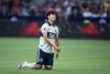 Vancouver Whitecaps' Inbeom Hwang reacts after Vancouver missed a scoring chance against Sporting Kansas City during the second half of an MLS soccer game in Vancouver, on Saturday, July 13, 2019. There's one thing the Vancouver Whitecaps need to work their way out of a dismal seven-game winless rut - goals. THE CANADIAN PRESS/Darryl Dyck