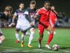 Simon Fraser University soccer player Mamadi Camara (right) is shown in a handout photo. Camara was one of six Canadians invited to the MLS Combine to showcase their skills ahead of Friday's MLS SuperDraft in Chicago.THE CANADIAN PRESS/HO-SFU Athletics-Paul Yates MANDATORY CREDIT