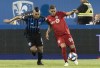 Montreal Impact's Saphir Taider, left, challenges Toronto FC's Auro during second half MLS soccer action in Montreal, Saturday, July 13, 2019. The Montreal Impact are well aware they risk wasting a good start to the season if their current losing skid continues. THE CANADIAN PRESS/Graham Hughes
