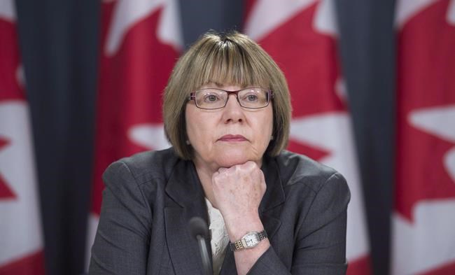 Leader of the Federal task force on marijuana Anne McLellan listens to a question during a news conference in Ottawa, Tuesday December 13, 2016. Prime Minister Justin Trudeau is turning to two political veterans to provide advice on forming his minority government, one of whom was once the lone federal Liberal voice from Alberta. THE CANADIAN PRESS/Adrian Wyld