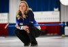 Team Canada skip Chelsea Carey practices in Calgary on March 15, 2016. Chelsea Carey and her Calgary-based rink are ready for business. They will face Denmark in their first match at the women's curling world championship on Saturday. THE CANADIAN PRESS/Jeff McIntosh