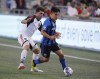 Montreal Impact Ken Krolicki (13) tries to keep the ball from Ottawa Fury FC Thiago de Freitas (93) during first half exhibition game soccer action in Ottawa on September 7, 2018. Thiago De Freitas scored twice in the first half to help the Ottawa Fury to a 3-2 win over the HFX Wanderers on Wednesday night in the third round of the Canadian Championship. THE CANADIAN PRESS/ Patrick Doyle