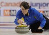 Alberta skip Casey Scheidegger, of Lethbridge, delivers her stone during the semifinal draw against Manitoba at the Canadian Jr.Curling Championships in Salmon Arm B.C. on Saturday Feb. 7, 2009. Scheidegger entered her first Grand Slam curling event as a skip with plenty of potential. She showed the stacked field at the Canadian Open that she belongs at the top level. THE CANADIAN PRESS/HO-Michael Burns