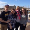 Triplets Lucas Ryan, left, Emily Ryan, second from left, and Abby Ryan, right are pictured with their stepmom Melonie Matthews-Ryan in this undated handout photo. Emily Ryan, 15, died in a car crash on Wednesday while evacuating Fort McMurray. THE CANADIAN PRESS/HO - Facebook, Chelsi Ryan - MANDATORY CREDIT