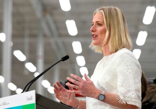 Minister of Environment and Climate Change Catherine McKenna speaks to reporters during a press conference on the Climate Action Incentive at a Canadian Tire store in Ottawa on Monday, March 4, 2019. Canada's greenhouse gas emissions edged up for the first time in three years in 2017, pushing the country even further away from its international climate change commitments. THE CANADIAN PRESS/Justin Tang