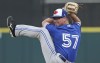 Toronto Blue Jays' Trent Thornton pitches against the Detroit Tigers in the fifth inning of a spring baseball exhibition game, Tuesday, March 5, 2019, in Lakeland, Fla. The Toronto Blue Jays have named right-hander Trent Thornton to their starting rotation, giving the 25-year-old a chance to make his MLB debut while the team awaits the return of injured left-hander Ryan Borucki. THE CANADIAN PRESS/AP, John Raoux