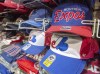 Montreal Expos baseball caps are seen at the Jannat Souvenir shop Thursday, December 13, 2018 in Montreal. A Montreal group trying to bring Major League Baseball back to Quebec says it has no problem with a potential plan for the Tampa Bay Rays to split their schedule between the two cities. THE CANADIAN PRESS/Ryan Remiorz