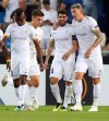 Genk's Alejandro Pozuelo, second right, and Genk's Sebastien Dewaest, right, celebrate after Genk scored their sides first goal during an Europa League group I soccer match between KRC Genk and Malmo at the KRC Genk Arena in Genk, Belgium, Thursday, Sept. 20, 2018. Toronto FC has got its man.A source confirmed Tuesday that the MLS team has reached an agreement in principle to acquire Spanish attacking midfielder Pozuelo from Belgian league-leader KRC Genk. THE CANADIAN PRESS/AP Photo/Francisco Seco)