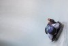 Canada's Mirela Rahneva, of Ottawa, Ont., races down the track during the women's skeleton portion of the team competition at the Bobsleigh and Skeleton World Championships in Whistler, B.C., on Sunday, March 3, 2019. Mirela Rahneva's heart thumped in her chest as she stood at the top of the sliding track in Whistler, B.C., last weekend. THE CANADIAN PRESS/Darryl Dyck