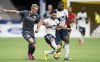 The Vancouver Whitecaps are hoping some extra work over the international break will help provide a strong finish to a dismal season. Vancouver Whitecaps midfielder Russell Teibert (31) fights for control of the ball with New York City FC Gary Mackay-Steven during the second half of MLS soccer action in Vancouver, Saturday, Aug. 31, 2019. THE CANADIAN PRESS/Jonathan Hayward
