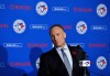 Toronto Blue Jays new president and chief executive officer Mark Shapiro holds a news conference in Toronto on Monday, Nov.2, 2015. After clearing out almost every vestige of the 2015-2016 post-season teams, Blue Jays president Mark Shapiro is ready to move Toronto into the future. THE CANADIAN PRESS/Nathan Denette
