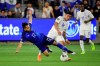 El Salvador midfielder Marvin Monterroza, left, and Honduras midfielder Michaell Chirinos battle for the ball during the first half of a CONCACAF Gold Cup soccer match Tuesday, June 25, 2019, in Los Angeles. The Vancouver Whitecaps have acquired Honduras international winger Michaell Chirinos on loan from Club Deportivo Olimpia. THE CANADIAN PRESS/AP/Mark J. Terrill