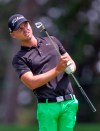 Adam Svensson follows his approach shot on the 18th hole during the second round of the Wyndham Championship golf tournament at Sedgefield Country Club in Greensboro, N.C., Friday, Aug. 2, 2019. Canada's Svensson has earned a berth in this week's PGA Tour event through its Monday qualifier. THE CANADIAN PRESS/AP-H. Scott Hoffmann/News & Record via AP