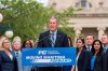 Progressive Conservative party leader Brian Pallister announces that the provincial election is underway after a visit to the Lieutenant Governor on Monday, August 12, 2019 in Winnipeg. In an election campaign with a major focus on the environment, it seems even a campaign slogan can be recycled. THE CANADIAN PRESS/David Lipnowski