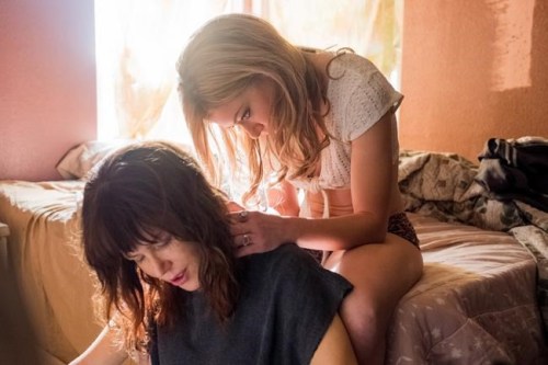 Nicole Kidman, left, as Erin Bell and Tatiana Maslany, right, as Petra are shown in Karyn Kusama's new film 