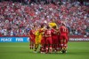 Canada players celebrate after defeating Switzerland 1-0 during the FIFA Women's World Cup round of 16 soccer action in Vancouver, B.C., on June 21, 2015. Canada's road to the Women's World Cup semifinals goes through England.The sixth-ranked Lionesses defeated No. 11 Norway 2-1 in Ottawa on Monday to set up a quarter-final showdown with No. 8 Canada in Vancouver on Saturday. THE CANADIAN PRESS/Darryl Dyck