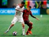 Toronto FC midfielder Jay Chapman, left, and Atlanta United defender Franco Escobar (2) compete for the ball during the first half of an MLS soccer match in Atlanta on May 8, 2019. Toronto FC have sent Canadian midfielder Jay Chapman to expansion Inter Miami FC for US$100,000 in general allocation money. THE CANADIAN PRESS/AP, Mike Zarrilli