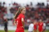 Canada's forward Jordyn Huitema (9) is seen during the second half of a women's international soccer friendly against Mexico at BMO Field in Toronto, Saturday, May 18, 2019. Huitema scored 14 minutes into her debut for Paris Saint-Germain on Tuesday, coming off the bench to head in the winner in a 2-1 victory over Bayern Munich in the Women's French Cup tournament.THE CANADIAN PRESS/Cole Burston