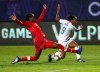 Canada defender Kadeisha Buchanan (3) tries to keep USA defender Crystal Dunn (19) from taking a shot on goal in the second half of the finals of the CONCACAF Women's Championship on Wednesday, Oct. 17, 2018, in Frisco, Texas. The U.S. will host the CONCACAF Women's Olympic Qualifying Tournament in early 2020. THE CANADIAN PRESS/AP, Richard W. Rodriguez