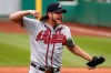 Atlanta Braves relief pitcher Jason Grilli celebrates getting the final out of the ninth inning of a baseball game against the Pittsburgh Pirates in Pittsburgh, Sunday, June 28, 2015. Grilli was acquired by the Toronto Blue Jays on Tuesday night in a trade with the Atlanta Braves. THE CANADIAN PRESS/AP,Gene J. Puskar