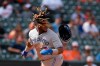 Toronto Blue Jays' Vladimir Guerrero Jr. loses his helmet as he runs to third on a single by Randal Grichuk during the ninth inning of a baseball game against the Baltimore Orioles on Aug. 4, 2019, in Baltimore.Toronto Blue Jays rookie Vladimir Guerrero Jr. has once again been recognized as the American League player of the week.The honour follows a solid stretch for the 20-year-old third basemen, who played six games last week, batting .500 (13-for 26) and scoring five runs, three doubles, three home runs, 11 RBI and two walks. THE CANADIAN PRESS/AP, Nick Wass