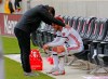 Toronto FC head coach Greg Vanney shares a moment with Nick DeLeon (18) following their MLS soccer match against Real Salt Lake Saturday, May 18, 2019, in Sandy, Utah. The emotion has subsided since Toronto FC's controversial 1-1 tie at D.C. United. Now coach Vanney is looking to build momentum and pick up points against his former team ¬-- the Los Angeles Galaxy. THE CANADIAN PRESS/ AP/Rick Bowmer