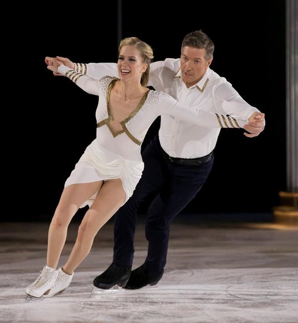 Ice dance champion Kaitlyn Weaver and hockey player Sheldon Kennedy, shown in a handout photo, have won the new season of CBC's skating competition