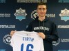 Teenage midfielder Scott Firth has become the first Halifax-born player to join the CPL's HFX Wanderers FC. The 17-year-old previously played locally for Suburban FC and the Nova Scotia provincial team. Firth is seen holding up his team jersey following signing on, in Halifax on Wednesday, Jan. 30, 2019. THE CANADIAN PRESS/HO-HFX Wanderers FC, *MANDATORY CREDIT*