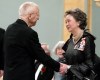 Governor General Adrienne Clarkson, right, presents Alex Colville with the Laureates of the Governor General's Awards in Visual and Media Arts during ceremony at Rideau Hall in Ottawa, Monday, March 17, 2003. Canadian artist Alex Colville has died. His son, Graham, says his father died at home in Wolfville, N.S., on Tuesday. THE CANADIAN PRESS/Dave Chan