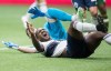 Vancouver Whitecaps' Doneil Henry, front, reacts afetr nearly colliding with goalkeeper Maxime Crepeau, back, while defending against the Portland Timbers during the first half of an MLS soccer game in Vancouver on Friday May 10, 2019. A gruelling stretch for the Vancouver Whitecaps has resulted in some injuries, but players say it's also created a closer-knit squad. THE CANADIAN PRESS/Darryl Dyck