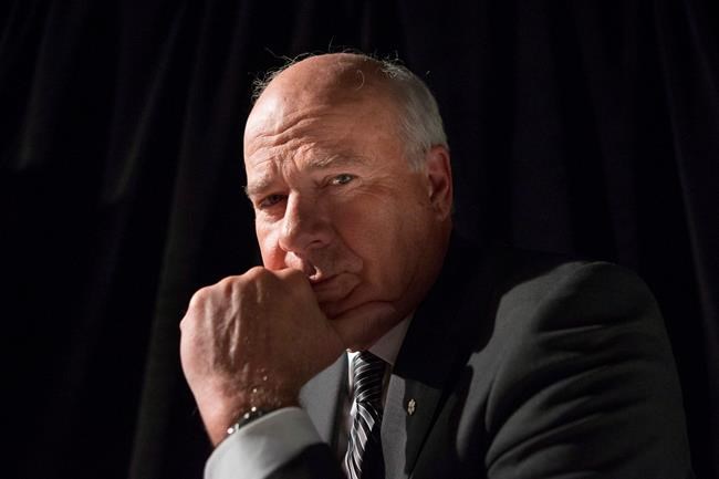 CBC news anchor Peter Mansbridge poses for a photo at the CBC's Toronto studios on Wednesday May 22, 2013. THE CANADIAN PRESS/Chris Young