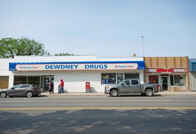 Dewdney Drugs, a store located in North Central Regina, is shown on Friday May, 31, 2019. THE CANADIAN PRESS/Mark Taylor