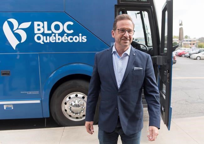 Bloc Quebecois leader Yves-Francois Blanchet arrives for a federal election campaign stop in Beloeil, Que., on October 3, 2019. Support for Quebec independence is at or near historic lows, and yet the Bloc Quebecois -- a federal party working to break the province off from Canada -- is feeling good about its chances ahead of October's vote. Just as paradoxically, Bloc members are crediting the crushing defeat of their sovereigntist cousins, the Parti Quebecois, in last year's provincial election for their renewed confidence following years of internal tumult. THE CANADIAN PRESS/Graham Hughes
