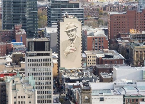 Canada Post is set to honour the late singer Leonard Cohen with a new set of stamps to be revealed today. A mural in honour of the late poet/songwriter Leonard Cohen is seen downtown in Montreal on Friday, Nov. 10, 2017. THE CANADIAN PRESS/Ryan Remiorz