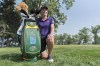 Alena Sharp poses with her golf bag during the CP Women's Open at Wascana Country Club in Regina on August 21, 2018. Most golfers look for balance in their swing. Hamilton's Alena Sharp found it in her life and is now reaping the benefits on the LPGA Tour. Sharp was named Golf Canada's player of the week on Feb. 18 after tying for sixth at the Women's Australian Open and tying for 17th at the Victoria Open to open the LPGA Tour's season. Sharp credits a more measured approach to training and a better work-life balance to help her stay focused after a frustrating 2018 where she battled with depression. THE CANADIAN PRESS/Michael Bell